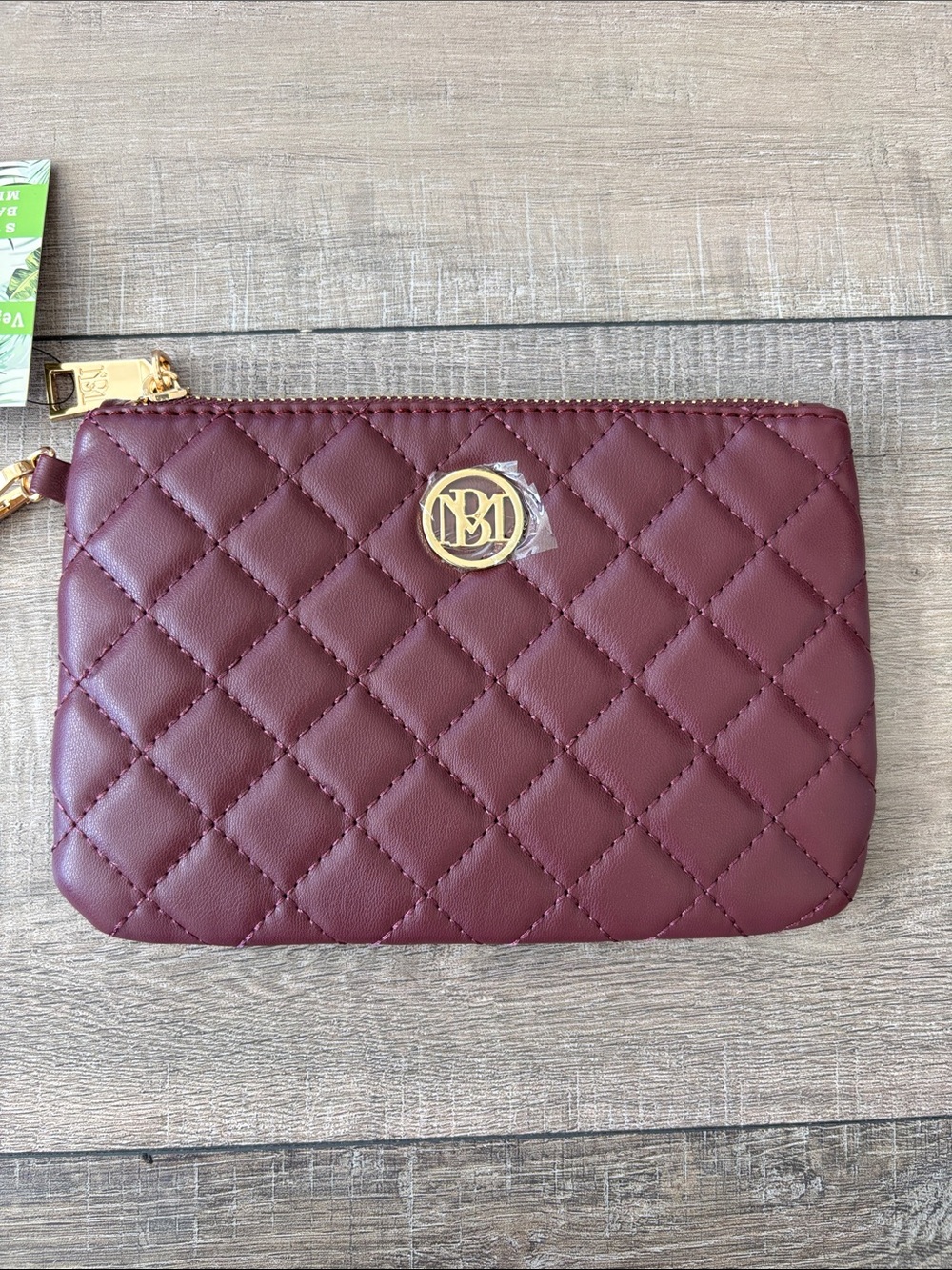 Badgley Mischka Vegan Leather Wristlet